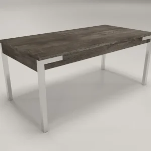 MESA CAPRI PATAS CROMADAS FIJA 1.80MTS.